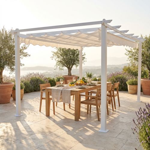 LAVENDER - gazebo retrattile