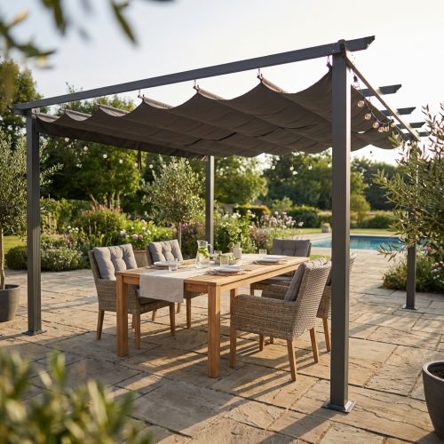 LAVENDER - gazebo retrattile