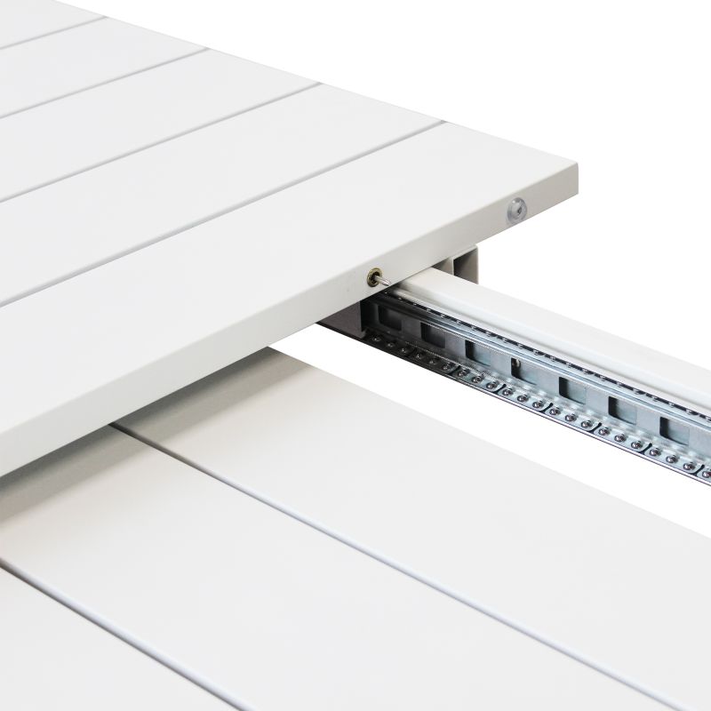 IMPACTO - tavolo allungabile in alluminio 150/200 bianco o antracite