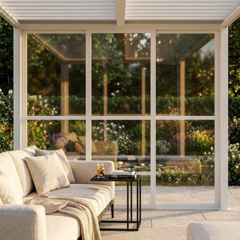 ANDROSS - laterale in policarbonato per pergola bioblimatica 3 m