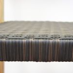 PAGAN - poltrona impilabile in teak e wicker