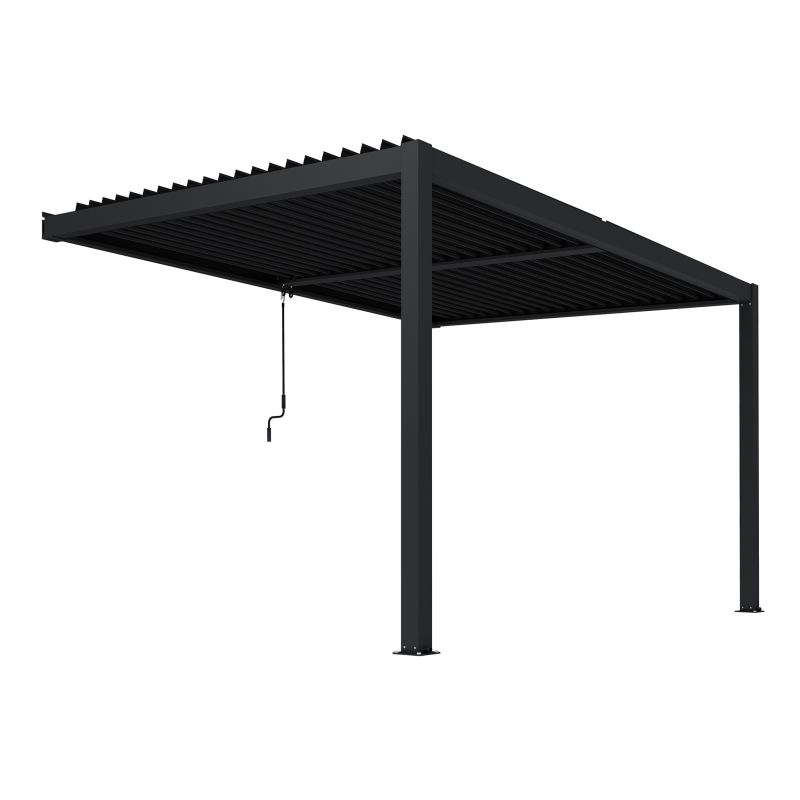 Pergola bioclimatica addossata 4 x 2,5 m
