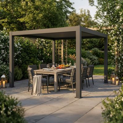 Pergola bioclimatica retrattile motorizzata 4x4 m