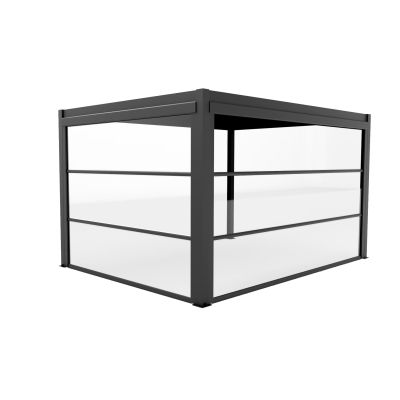 Laterale in PVC trasparente per pergola bioclimatica 4 m