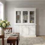 JAQUELINE - credenza con vetrina in legno massello
