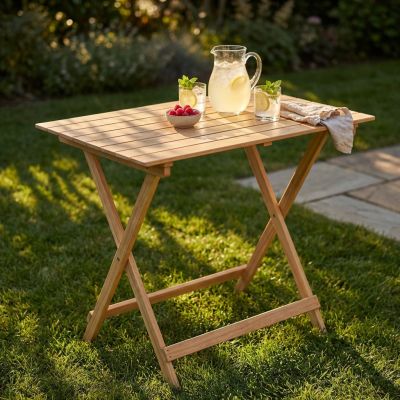 PIC-NIC - tavolo da giardino pieghevole salvaspazio in legno