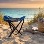 sgabello da spiaggia e campeggio pieghevole cm 31 x 31 x 43 h