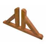piedino doppio sostegno grigliax30