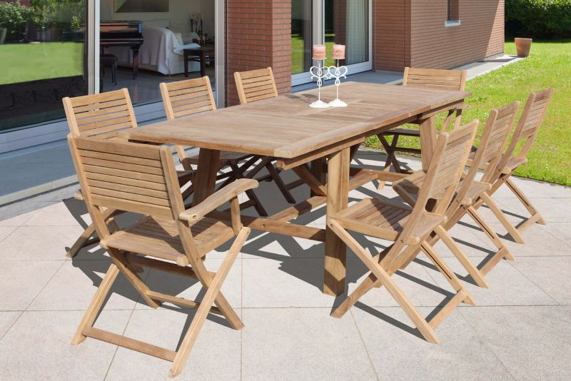 ORATOR - sedia da giardino pieghevole in legno di teak