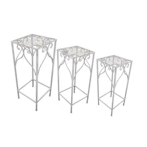 DORIAN - set di 3 fioriere quadrato