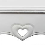 mobiletto con 2 cassetti in legno di paulownia shabby chic