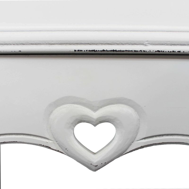 mobiletto con 2 cassetti in legno di paulownia shabby chic