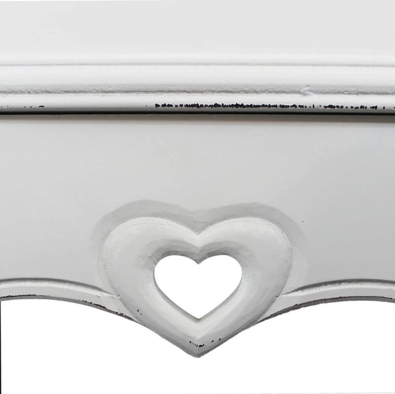 ROLAND - set 2 tavolini in legno di paulownia shabby chic