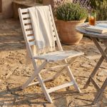 SORTIS - sedia da giardino pieghevole in legno massiccio di acacia