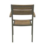 VIDUUS - set tavolo in alluminio e polywood cm 200/300 x 95 x 75 h con 10 poltrone Viduus