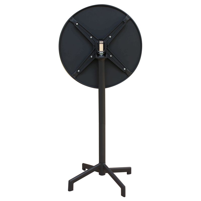 OPERA - set tavolo in metallo cm Ø 60 x 102 h con 2 sgabelli Opera