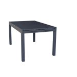 JERRI - set tavolo in alluminio cm 135/270 x 90 x 75 h con 6 Poltrone Dynamo