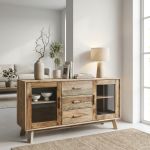 PINUS - credenza con 3 cassetti