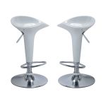 BLANCO - sgabello moderno da bar e sala da pranzo set da 2