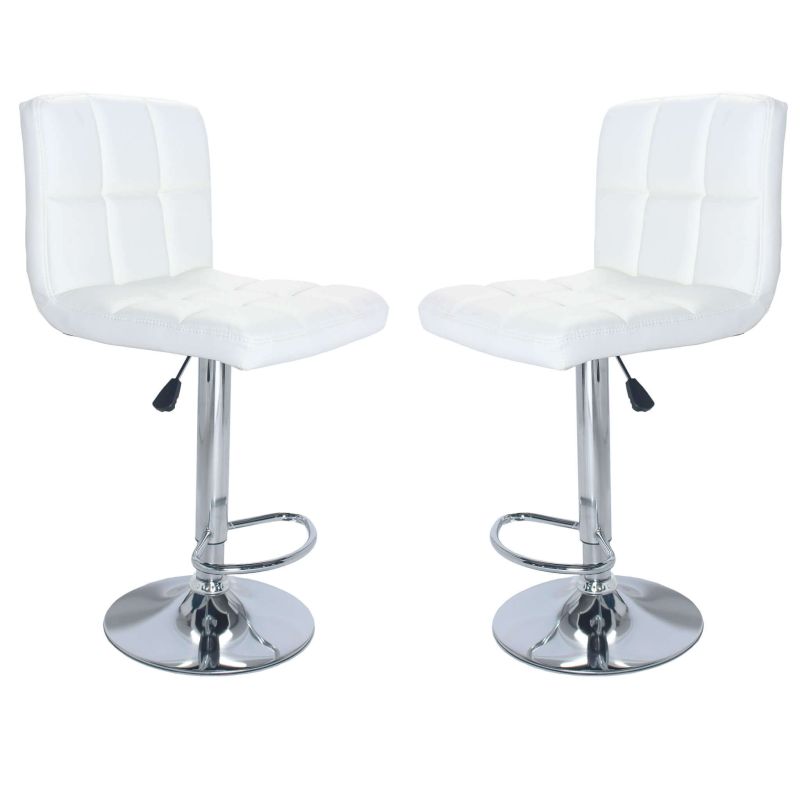 GIL - sgabello alto in acciaio set da 2