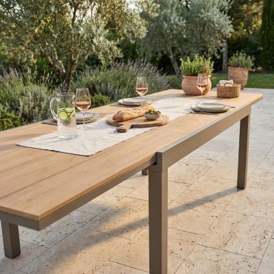 VIDUUS - tavolo da giardino allungabile in alluminio e polywood