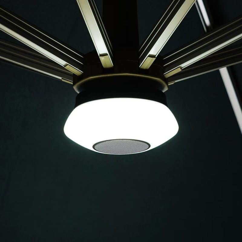 VOLTA - modulo led e cassa bluetooth per ombrellone VOLTA