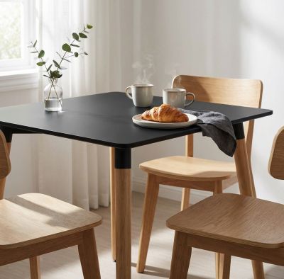 THOMAS - tavolo da pranzo scandinavo quadrato 80x80