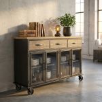 CALY - madia industrial in acciaio e legno