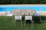VENTUS - sedia da giardino in ferro completa di cuscino