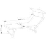 VICTOR - lettino da giardino