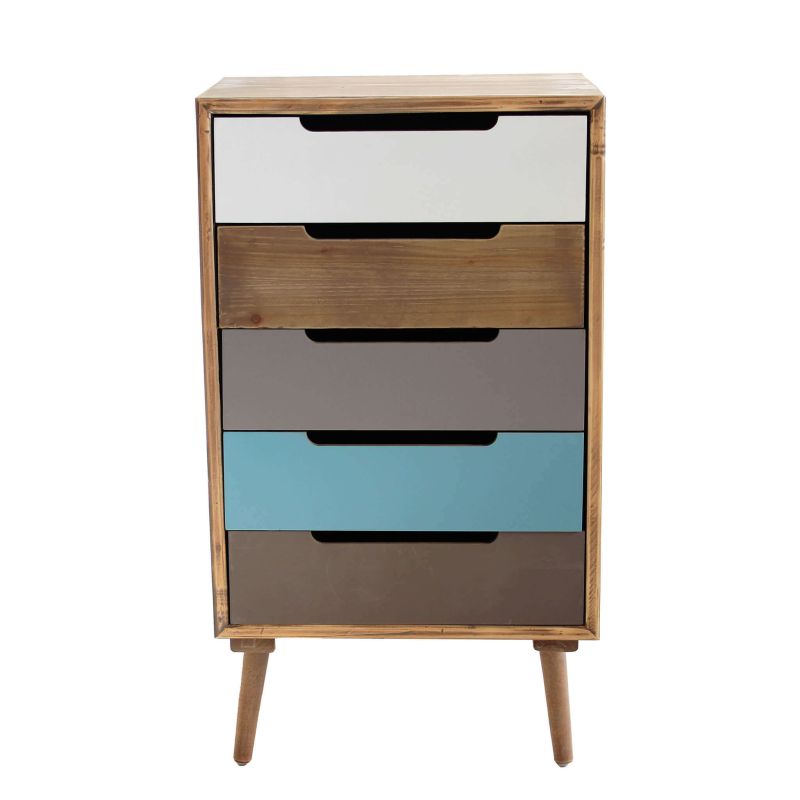 ADELINE - cassettiera cinque cassetti alta 83 cm
