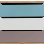 ADELINE - mobile 3 cassetti in mdf multicolor