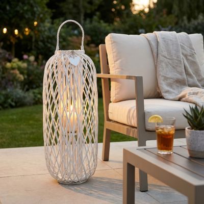 GENEVIEVE - lanterna in vimini tondo 22 x 115 cm