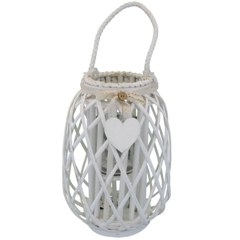 GENEVIEVE - lanterna in vimini tondo 15 x 66 cm