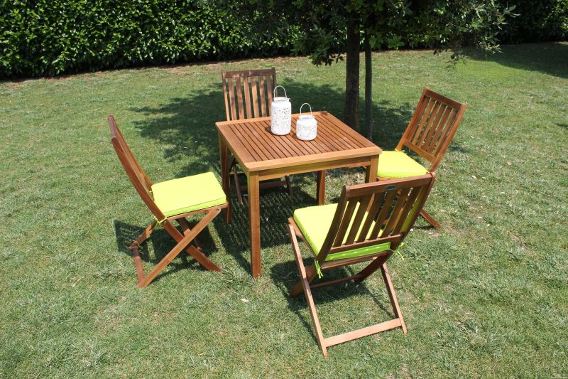 AARON - tavolo da giardino in legno massiccio di acacia