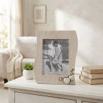 portafoto shabby chic onda cm 17 x 2,5 x 22 h