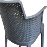 MAKKA - poltrona da esterno ed interno in plastica set da 4