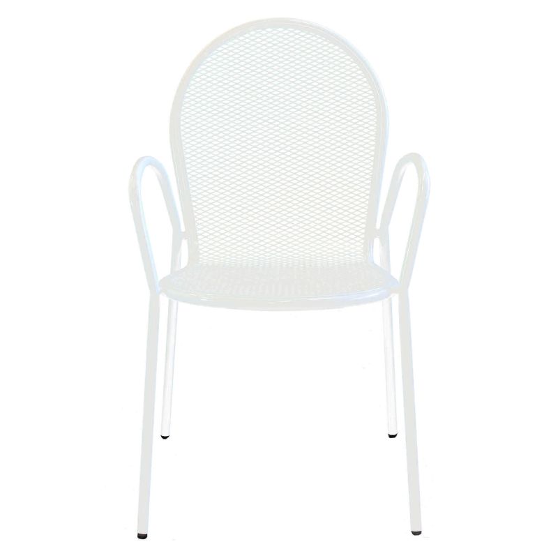 INDEX - set tavolo in metallo cm 80 x 80 x 73h con 2 poltrone Maris