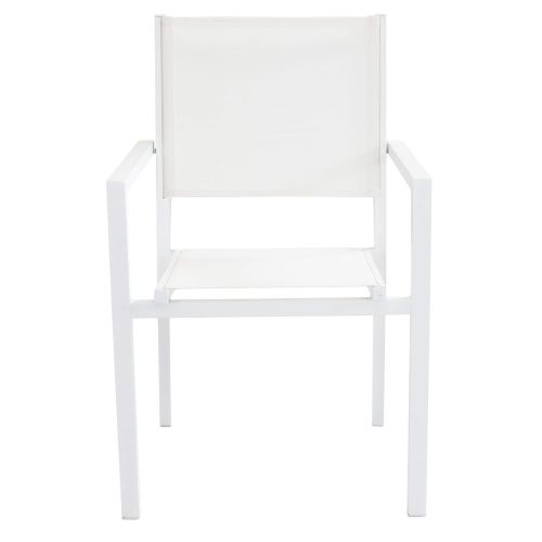 DEXTER - set tavolo in alluminio cm 160/240 x 90 x 75 h con 10 poltrone Venus