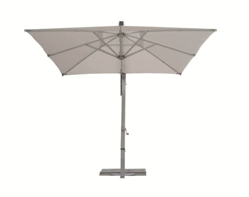 VICTOR - ombrellone da giardino decentrato metallo 3 x 3 m