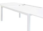 DEXTER - set tavolo in alluminio cm 200/300 x 100 x 74 h con 8 sedie e 2 poltrone Dexter