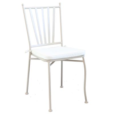 VENTUS - set tavolo in ferro cm 160 x 90 x 74 h con 6 sedie Ventus