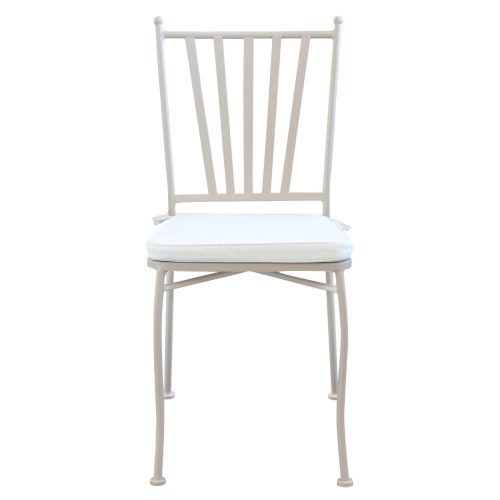 VENTUS - set tavolo in ferro cm 160 x 90 x 74 h con 6 sedie Ventus