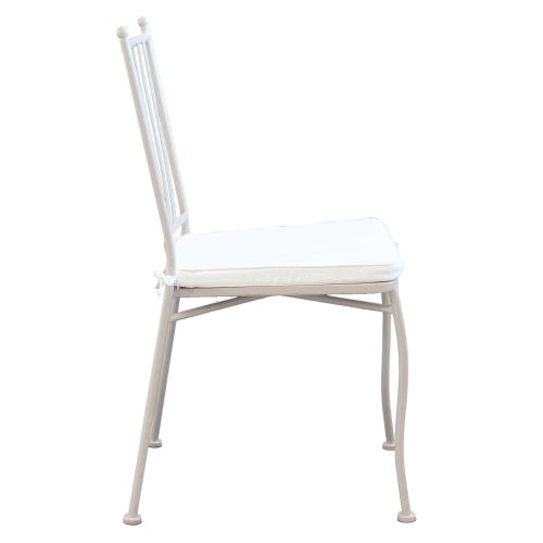 VENTUS - set tavolo in ferro Ø 90 x 74 h con 4 sedie Ventus