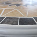 VENTUS - set tavolo in ferro Ø 90 x 74 h con 4 sedie Ventus