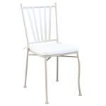 VENTUS - set tavolo in ferro Ø 90 x 74 h con 4 sedie Ventus