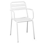 ROMANUS - set tavolo in metallo cm 110 x 70 x 72 h con 4 poltrone Romanus