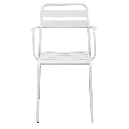 ROMANUS - set tavolo in metallo cm 110 x 70 x 72 h con 4 poltrone Romanus