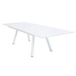 SPLENDOR - set tavolo in alluminio cm 200/300 x 110 x 75 h con 10 poltrone Splendor