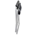sgabello da spiaggia e campeggio pieghevole alluminio textilene cm 40 x 39 x 46 h color grigio
